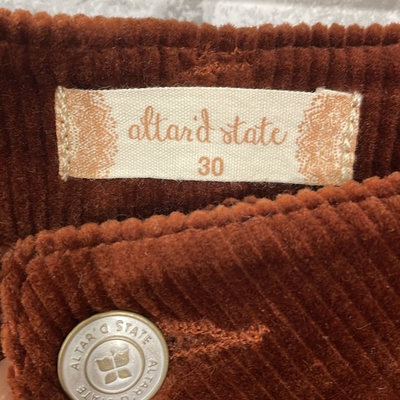 Altar’d State High Rise Joggers in Dark Rust - Picture 4 of 8